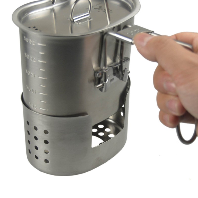 Bush Craft 28895 Canteen Cooker Kit, Coating