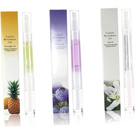 BESTYASH Paquete de 6 Unidades de Aceite Cutículas Nutritivo y Revitalizante con Extractos Vegetales para Manicura en Casa o Tienda, Lápiz Hidratante y Fácil de Usar Estilo Aleatorio