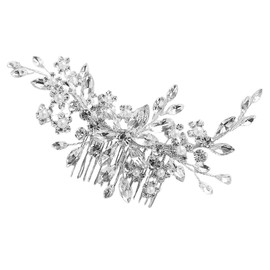 Ipetboom Silver Rhinestone Hair Comb for Bride - Elegant Wedding Side Combs Bridal Hair Accessories Perfect for Bridesmaids and Special Occasions