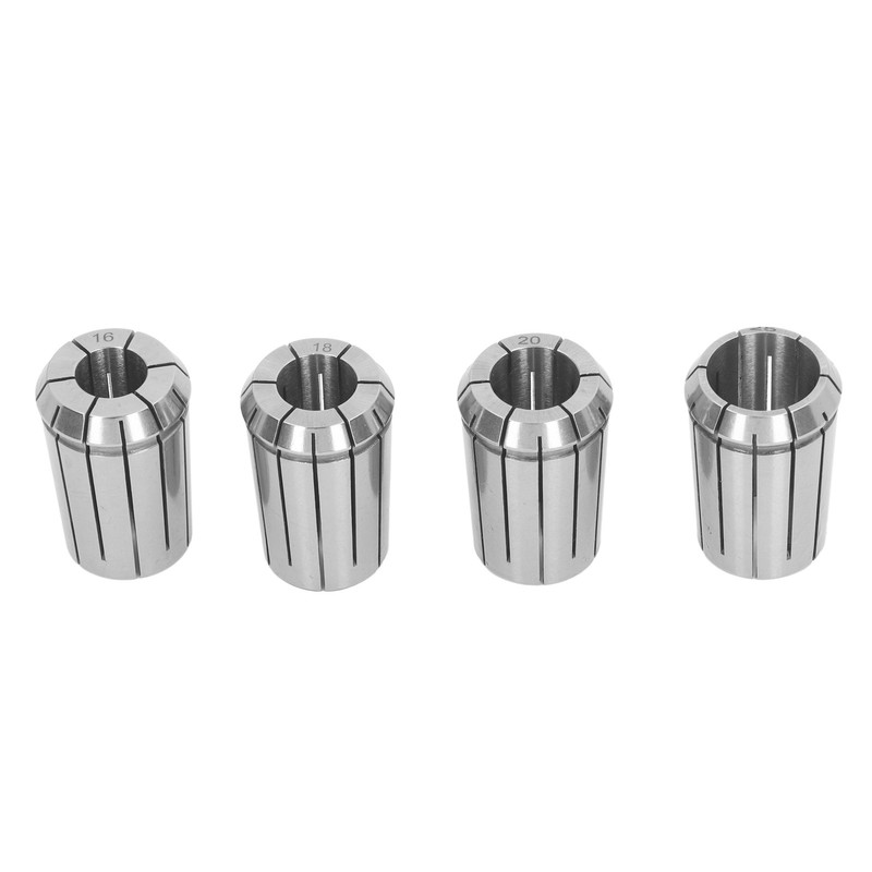 4PCS OZ25 Collets with Wrench Spring Steel Cutting Collet Set