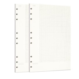 Zelten Loose Leaf Perforated Paper Refills Paper for 6-Hole Binder Personal Organiser Diary Notebook Refillable Planner Connell B5/9 Hole