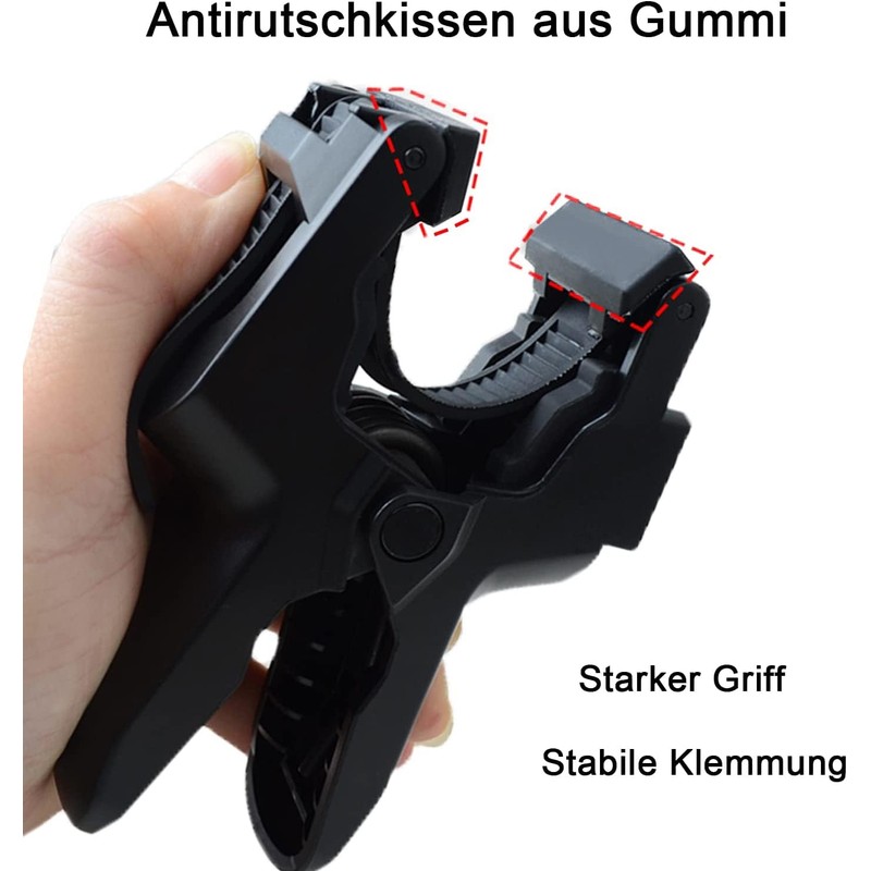 FiTSTILL Jaws Flex Clamp Mount with Adjustable Gooseneck 8-Section Compatible