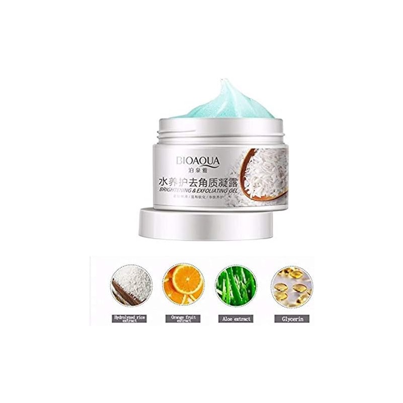 Gel Exfoliante De Arroz Remueve Células Muertas Bioaqua 140gr (2