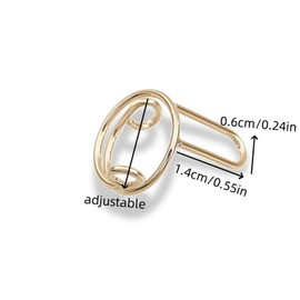 10Pcs Fingertip Nail Rings, Gold Alloy Adjustable Detachable Art Accessories Decoration for DIY Women