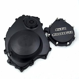 Black Engine Clutch Stator Side Covers for 2004 2005 2006 2007 CBR 1000RR