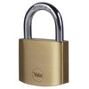 Yale - Y110B/40/122/2 Standard Security 40mm Brass Padlock, Pack of
