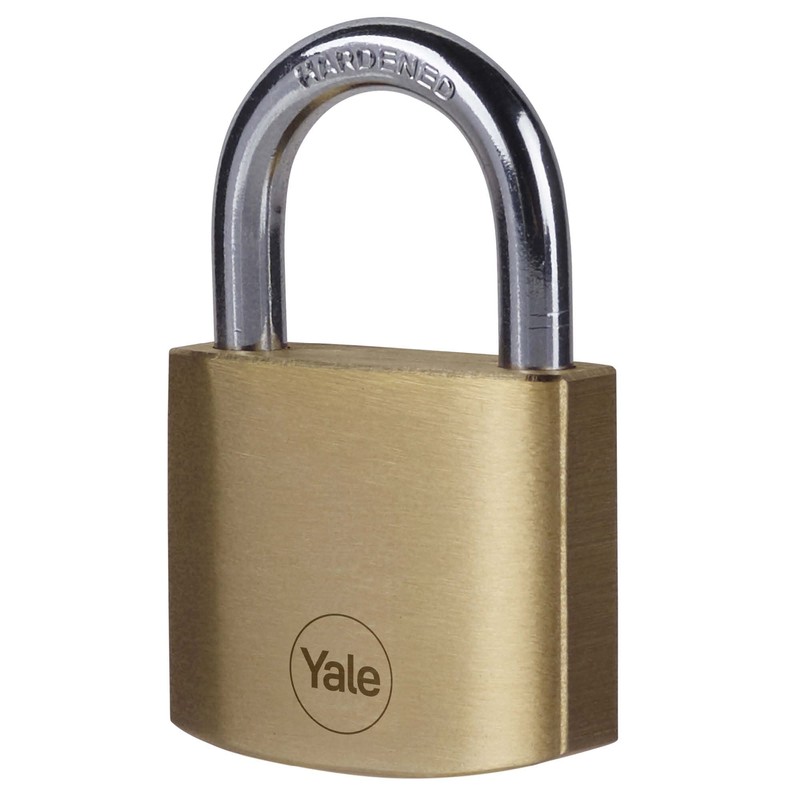 Yale - Y110B/40/122/2 Standard Security 40mm Brass Padlock, Pack of