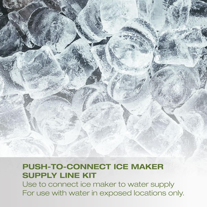 Homewerks 7252-25-14-PTC Ice Maker Supply Line and Humidifier Installation Kit