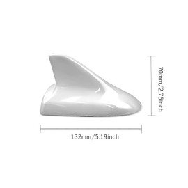 idain Auto Car Shark Fin Universal Roof Antenna Dummy Aerial for Decoration ONLY (Gray)