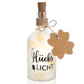 Farerkass Gifts for Women Girlfriends, LED Bottle Light with Saying Lucky Light, Birthday Gift for Women, Best Friend Gifts, Illuminated Decorative Bottle