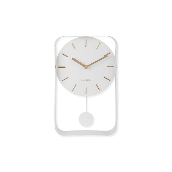 KARLSSON Pendulum Charm Small Wall Clock/White