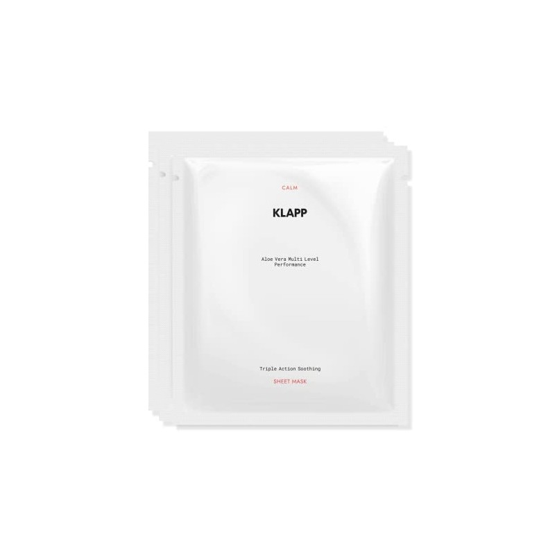 KLAPP Cosmetics Triple Action Soothing Sheet Mask (1 Set of