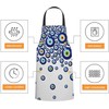 BGBDEIA Blue Evil Eye Apron for Women Men, Adjustable Apron
