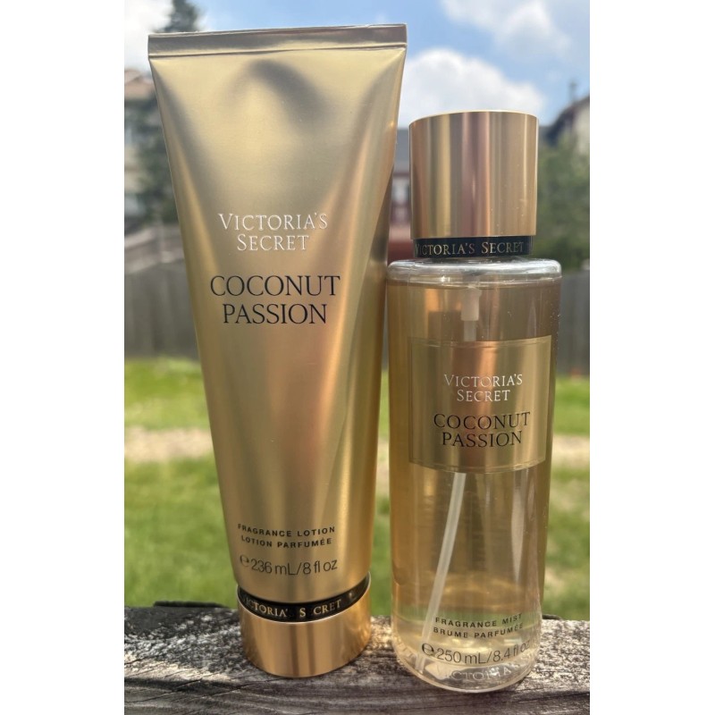 Victoria's Secret Classic Coconut Passion Fragrance Body Mist Lotion Set