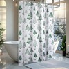 Yeahshion Christmas Print Shower Curtain, 72 x 72 Inch, Waterproof