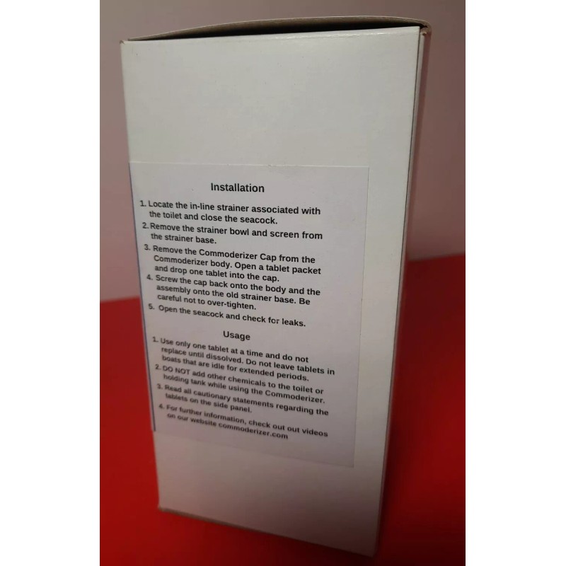 Commoderizer COM-4501 For Marine Toilet Odor And Calcium Built Up