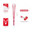 Visitor Badges with Breakaway Lanyards (25 pcs) - Reusable Temporary