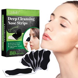 Nose Strips for Blackheads 80 Pcs, Deep Cleansing Blackhead Remover, Suitable for All Skin Type, Women & Men