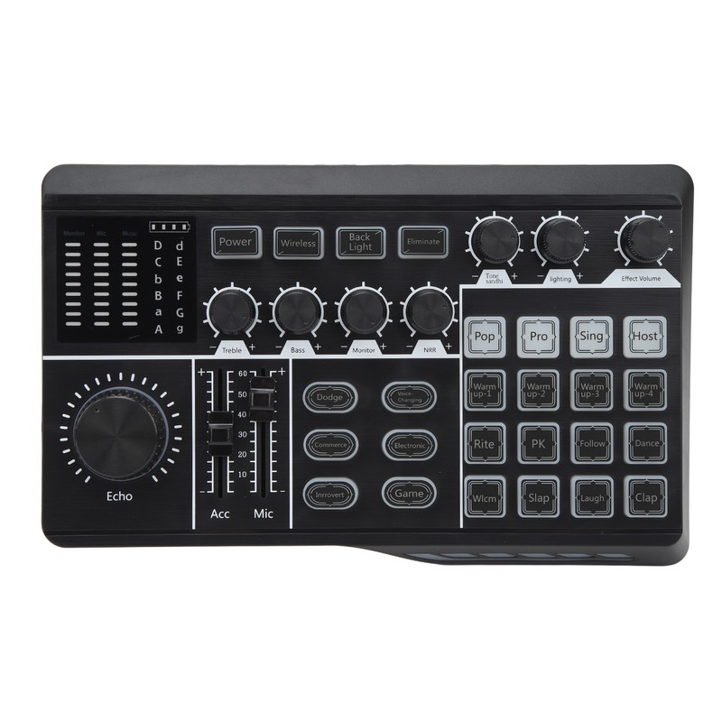 Professional Sound Mixer 1200mAh Micro USB Studio Streaming Live Gaming