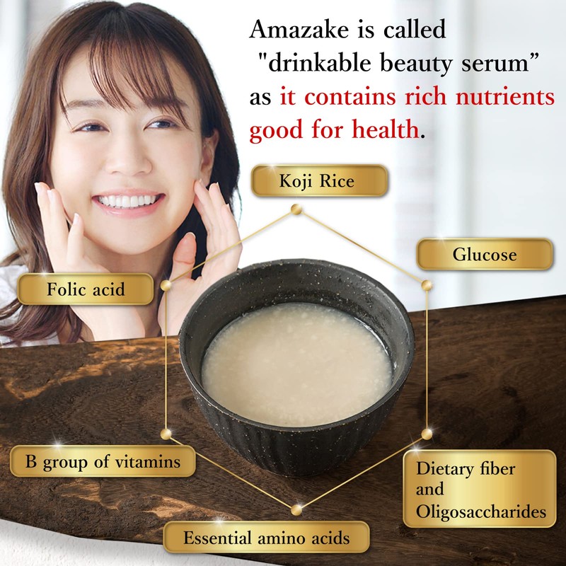 Amazake Drink From Japan made from White Koji 7.0oz-Non Alcoholic