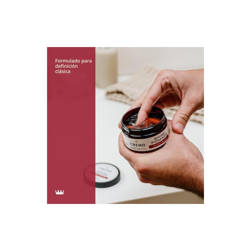 Cremo Pomada de brillo para peinar el cabello, alta sujeción