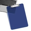 Hnogri Plastic Clipboards, Blue Clip Board Standard A4 Letter Size