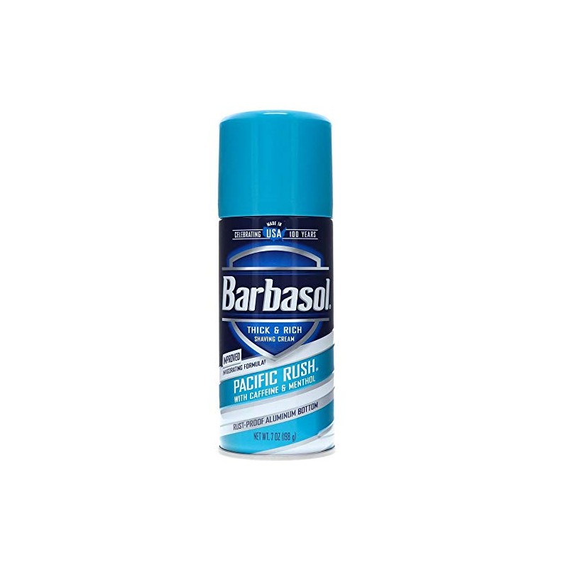 Barbasol Pacific Rush Thick & Rich Shaving Cream for Men,