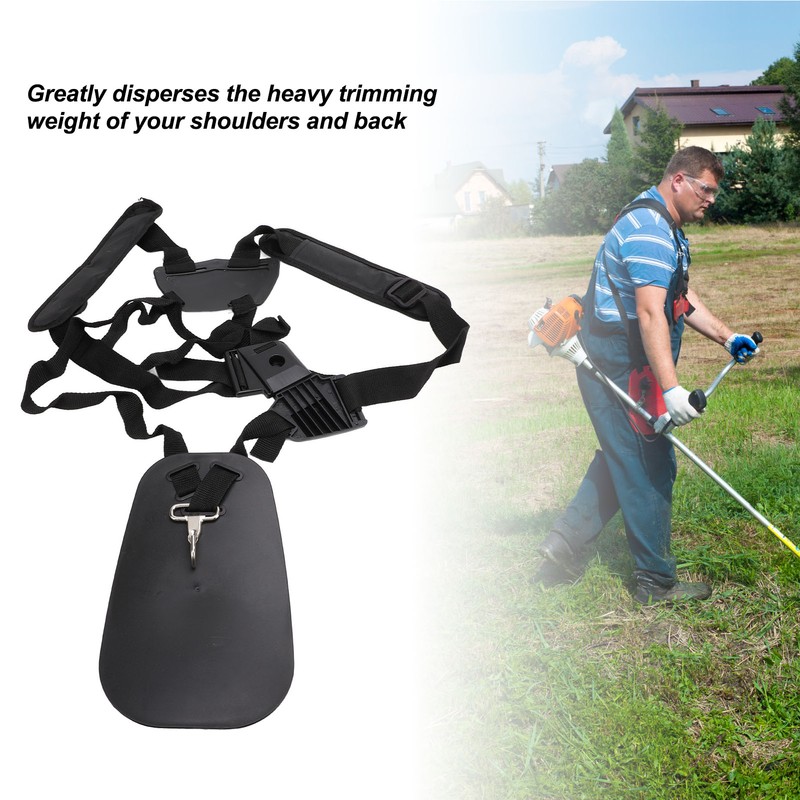 Trimmer Double Shoulder Strap Widened Thickened Adjustable Lawn Mower Harness