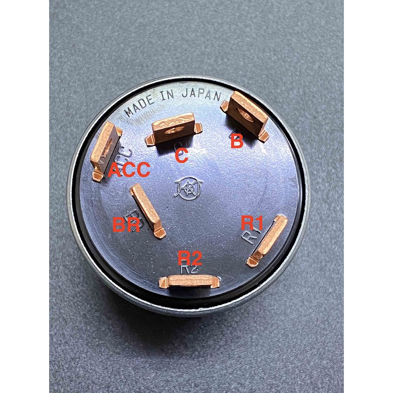 Domestic HKT Universal Key Key Ignition Switch with Spring Bezel