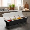 Caja De 4 Compartimentos Para Organizar Alimentos Kego Negro