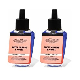 Bath and Body Sweet Orange & Agave Fragrance Wallflowers Refill 2-pack, 1.6 fl. oz. total (Packaging Label Style May Vary)