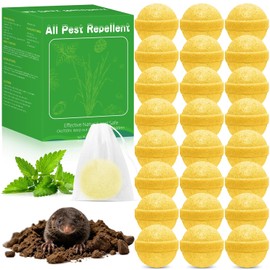 24Pack Mole Repellent - Natural Mole Deterrent for Yard, Garden and Under Decks, Plant-Based Essential Oil Formula, Safe for Kids & Pets, Long-Lasting Scent to Keep Mole Away