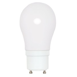 Satco S8225 15 Watt (60 Watt) 800 Lumens A-Type CFL Soft White 2700K GU24 Base Light Bulb