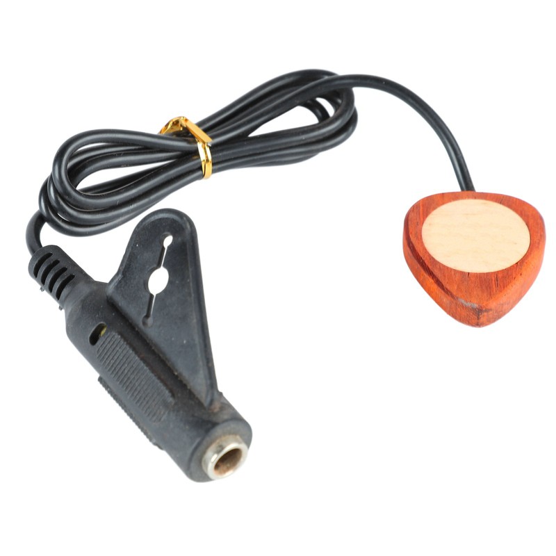 Piezoelectric Pickup with Heart Shape Pick Contact Microphone Transducer for