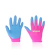 FUZZIO 3 Pairs (3 Colours) Children's Work Gloves Latex Protective