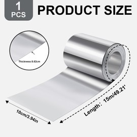 ECcandiedhaws Aluminum Flashing Roll Weatherproofing Metal Roofing Panels for Home and Garden Roof Stains Moss and Mildew Prevention