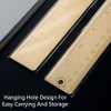 Gold Brass Ruler 30cm Multifunctional Metal Measuring Ruler with Dual