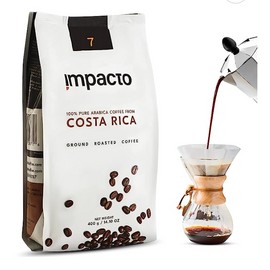 Generic Impacto Coffee-100% Pure Arabica Medium Roast Ground Coffee 2 Bags of 14.10oz