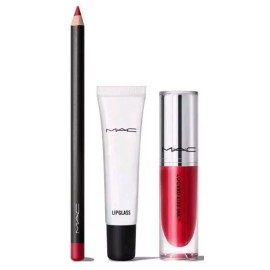 MAC Karen Lip Combo by @ILUVSARAHII 3pc Set: Pencil, Lipcolour, Gloss