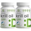 Paquete de 2 aceite de krill antrtico 1300 mg, 120