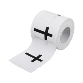 Cross Athletic Tape, White Turf Tape Football Soccer Serrated Edge, Lacrosse Baseball Soccer Wrist Tapes Baseball Cotton, Cross Christian Sports Pre-Wrap Athletic Tape 2 Inch Wide for Wrist Ankle