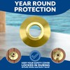 Bargain Brass Pool Cover Collar for Pool Cover Anchor -