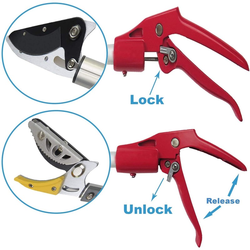 Mesoga 4.4-7.2 Foot Tree Pruner 2 Sections Extendable 4 Nodes