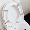KOMBIUDA 4sets Toilet Seat Bumpers Toilet Risers for Enhanced Comfort