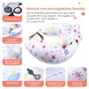 Portabuddy Inflatable Nursing Pillow XXL with Adjustable Design, Starry Sky