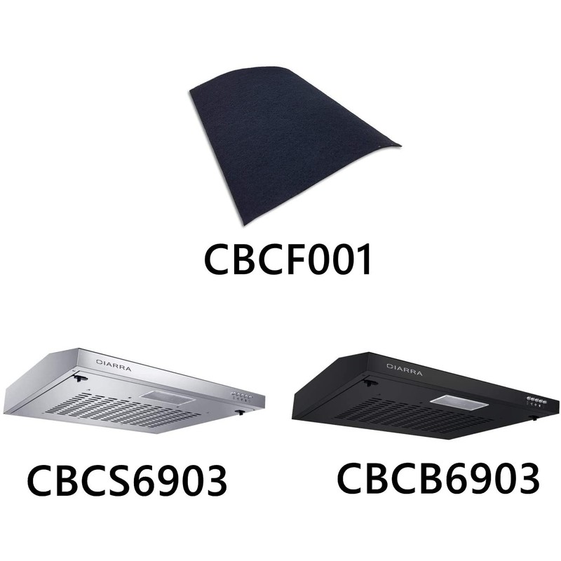 CIARRA CBCF001 Recirculating Carbon Filter FiltSheet Replacement ers for Visor