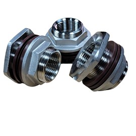 MiniBrew 1” NPT EZ Seal Weldless Bulkhead with EPDM Gasket