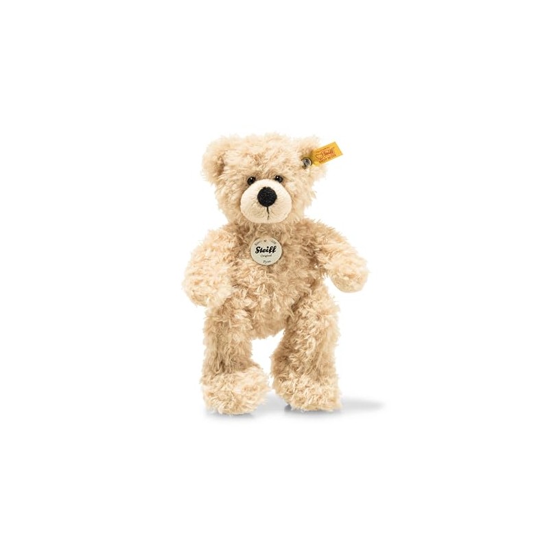 Steiff Plush Animal Toy Fynn Teddy Bear, 7" Beige