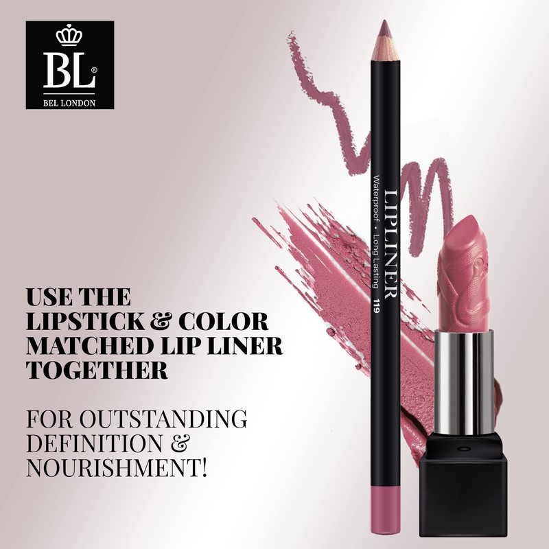 BL Color Matched Pink Lip Liner & Lipstick Set -