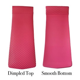VOS Extreme Dimpled Swimming Pool Lounger – Premium Ultra Buoyant Foam Mat for Adults & Kids,Pool Floats Accessory for Relaxing in Pools/Lakes/Beaches/Water Parks,UV & Chlorine Resistant-Fandango Pink